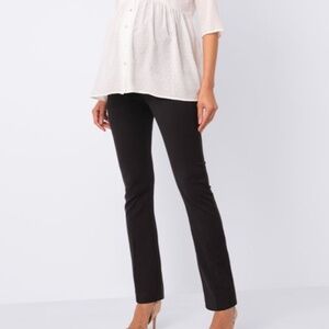Seraphine black straight leg black pants